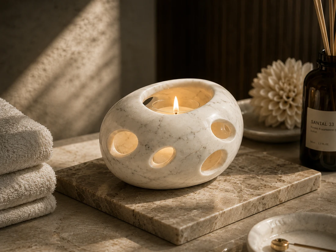SWS-01 small pebble candle vessel
